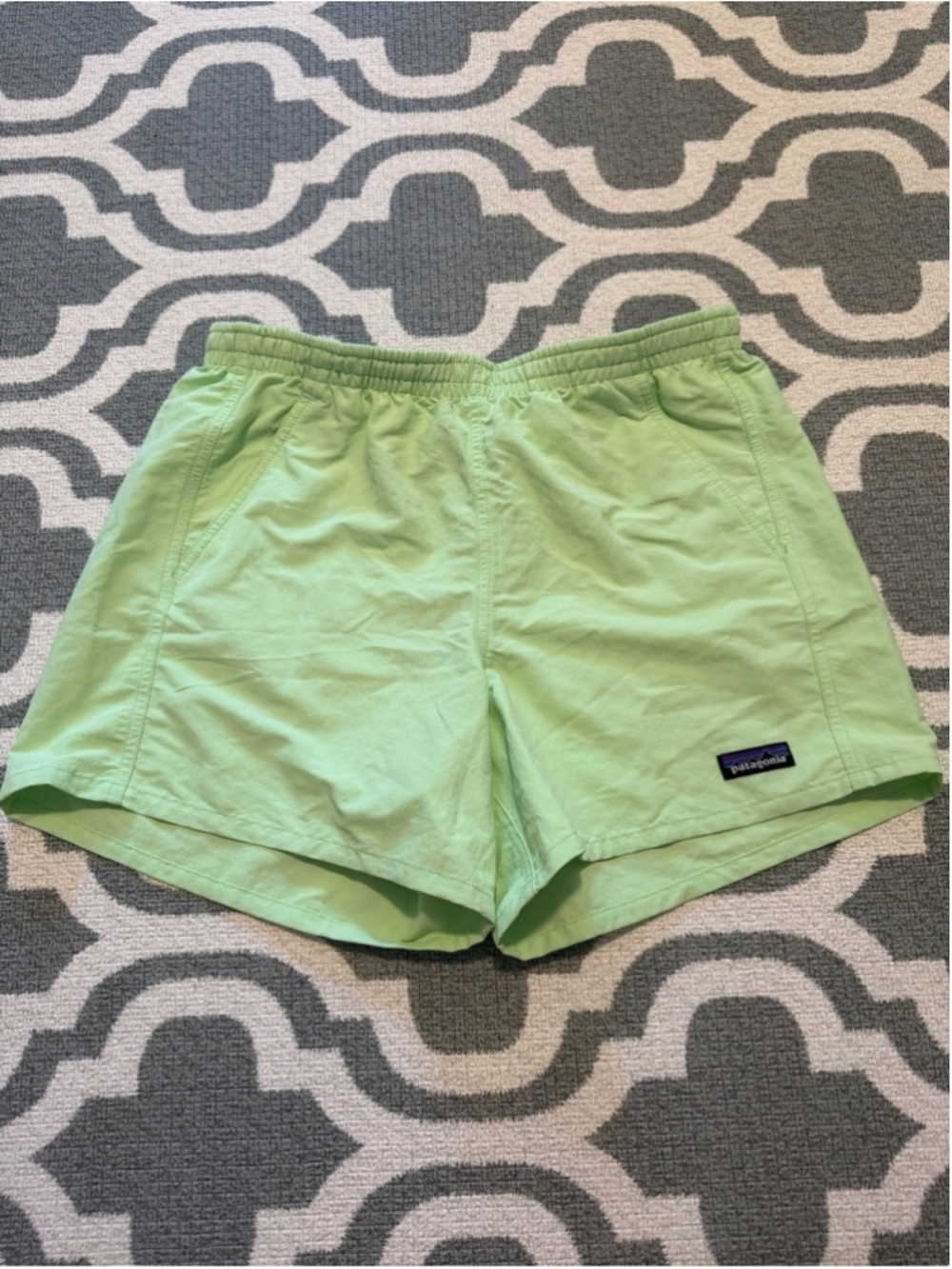 NEW Patagonia Baggies 5” Salamander Green Activewear Shorts running gym workout - Picture 2 of 10